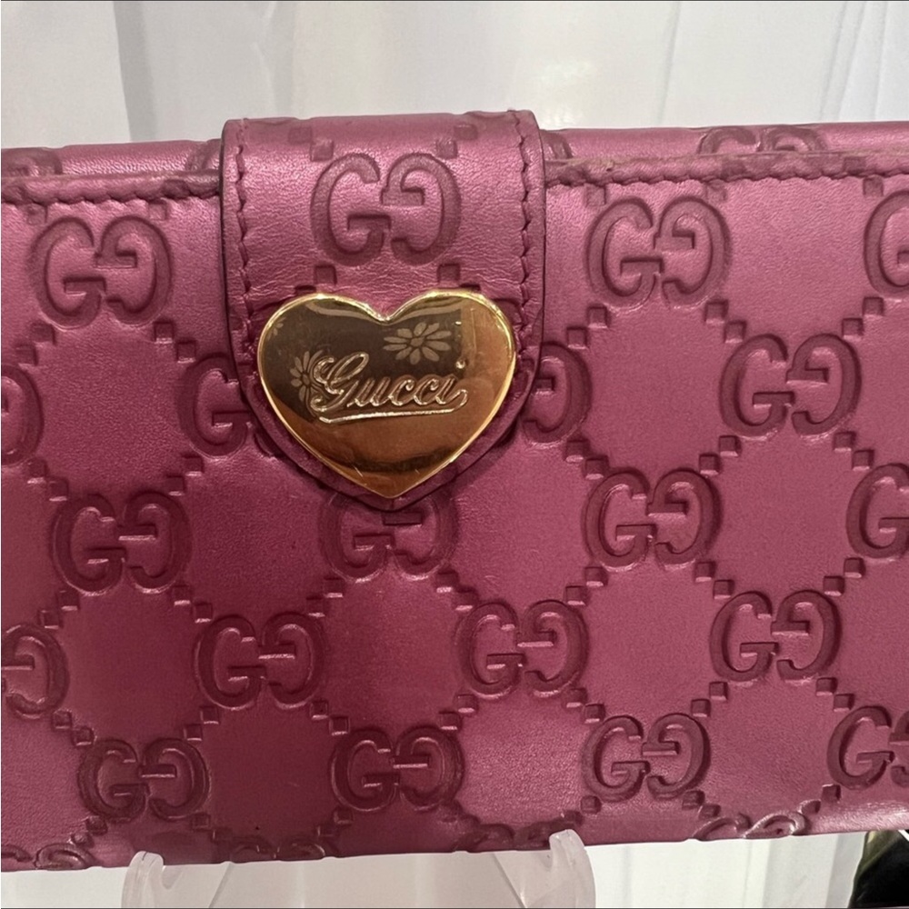 Gucci GG Heart Monogram Bi-fold Continental Wallet - Picture 10 of 12